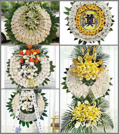 浙江省绍兴上虞区汤浦镇蒋村村花圈速递